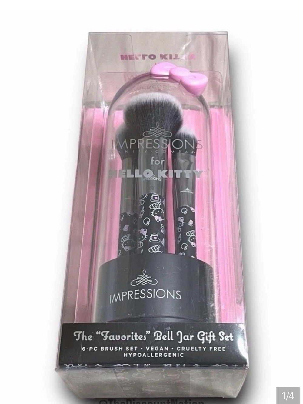 Impressions Hello Kitty 6-Piece Brush Set - Pink & Black